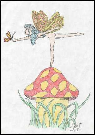 Faerie on a Mushroom