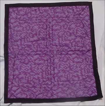 Black and Purple Log Cabin (Back)